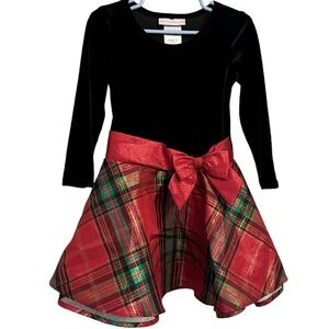 Bonnie Jean Girl's Drop Waist Holiday Christmas Dress